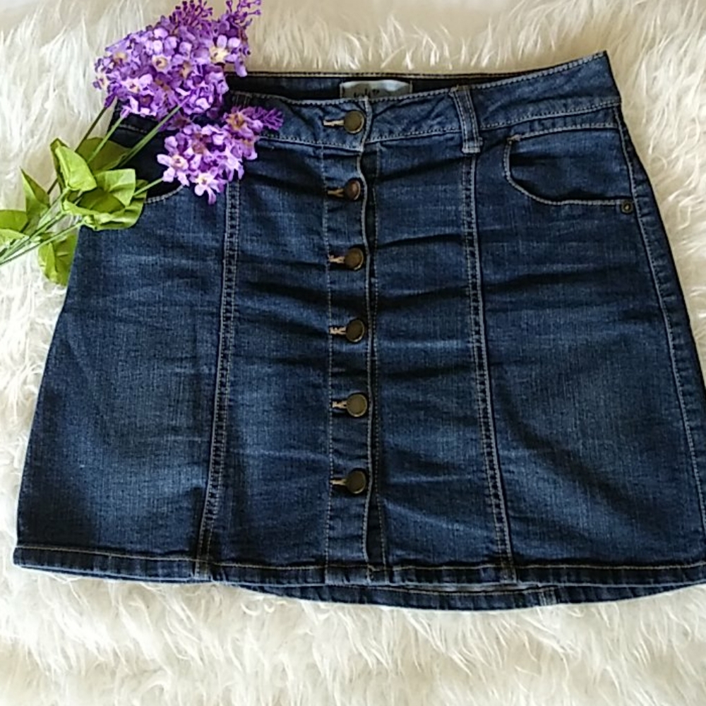 Jolt denim skirt
